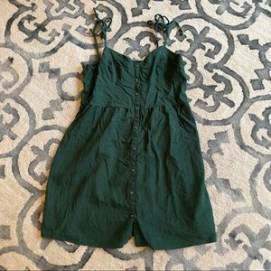 Aerie Linen Corset Dress